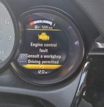 I asked for a manual transmission but was told there were none available. . Porsche engine control fault driving permitted